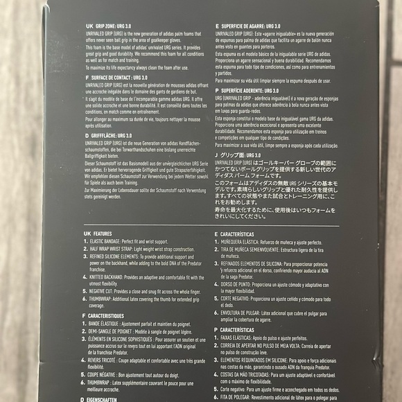 New Adidas Goalkeeper Gloves Predator Size 9 GL  League Orange Black IN1600 - Picture 3 of 4